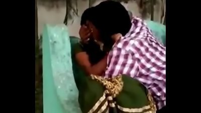 Desi timid lovers caught kissing