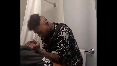 Sneaky link Caught Me Masterbating So I cum inside Her cream colored pussy And On Her gigantic booty