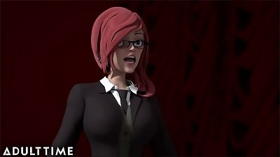 ADULT TIME anime porn romp university - scorching educator & college girls pummeling