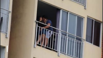 My neighbor's hoe is very wild and in public