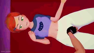 Gwen wants to stroke a big dick (hentai) (adult version)