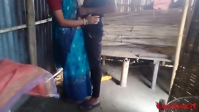 Sky Blue Saree Sonali smash in brother in Law clear Bengali Audio ( Official flick By Localsex31)
