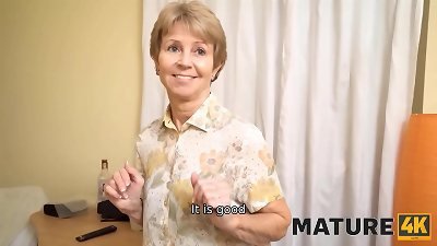 MATURE4K. Maid is middle-aged and she is mans type so he goes porking senior