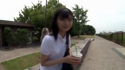 young small japanese teen student With small butt plowed firm