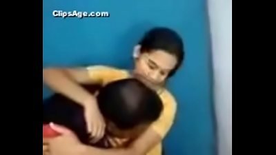 Bangladeshi hot female kissing an old uncle like professional