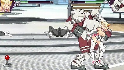 Pretty goddess in lovemaking with men in funny costumes in activity anime porn gameplay