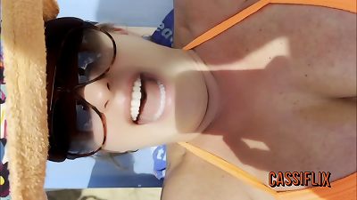 I enjoy teasing on the beach and eyeing my stud so horny.