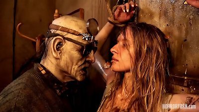 HORRORPORN perverse grandpa With His messy wifey screw tasty teenage chick