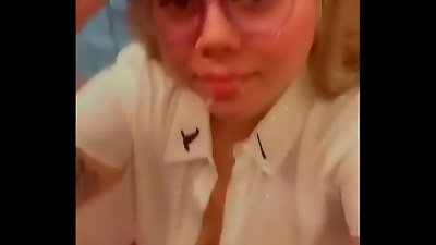 uber-sexy slutty Latina teenager inexperienced gets facial