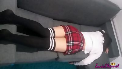 I caress my toasted and sleeping stepsister