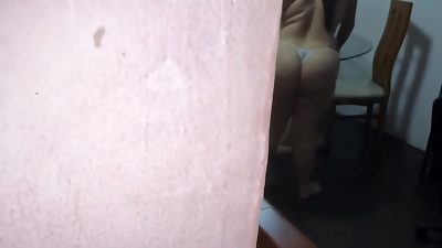 Cleaning the mansion without any clothes