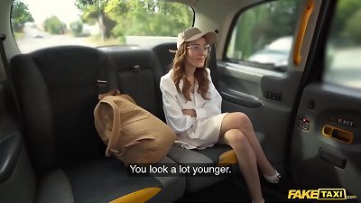 fake taxi - teen Medical schoolgirl Take hard-on for Tuition Fees
