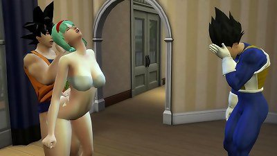 Vegeta has a nightmare Goku plows His wife Bulma In Front of the Netorare