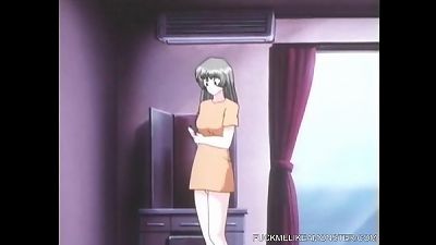 This thick titted anime cutie Gets Herself pummeled rock-hard