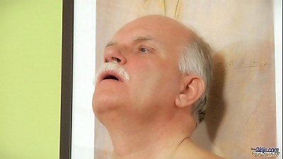 lucky aged submissive drilling insatiable youthfull female