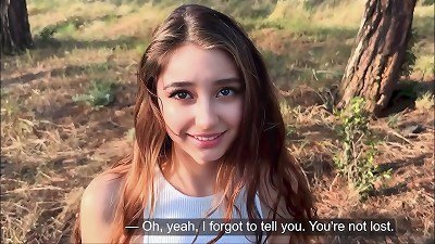 A WALK IN THE PARK finished IN sex WITH A STRANGER - She Thought She Was Lost And Got fucked