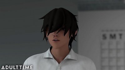 ADULT TIME hentai romp college - Step-Sibling Rivalry