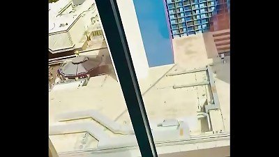 Looking at the whole city & the mountains while giving bfreakl06 Backshots in Las Vegas