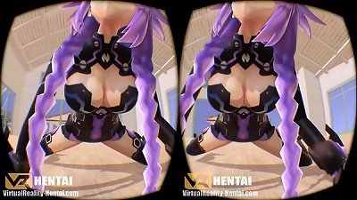Hyperdimension Neptunia - Purple Heart in 3 dimensional SBS