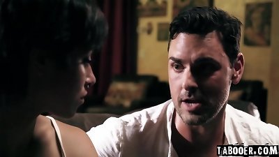 sapphic couple Brooklyn Gray and Phoenix Askani are staying with Phoenix's dad, Ryan Driller. tiny did they know that he is lusting over Brooklyn.