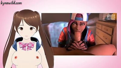 attempt Not To jism challenge To anime Fortnite (Rule 34, anime porn Vtuber)