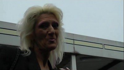 A grandmother demonstrates off