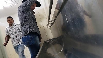 Eye on hard-on peeing