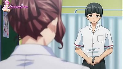 hentai schoolgirl turn his own teacher into sex sub