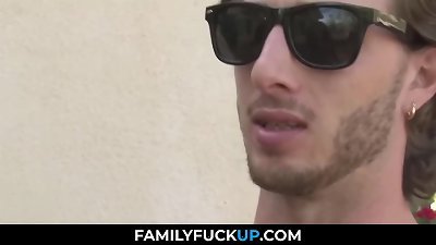 FamilyFuckUp.com - hoe Stepmother with son in Weekend Home