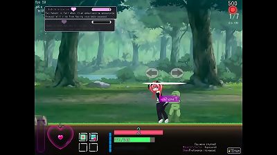 red haired lady has hook-up with green men in Erisdysnomia action hentai hardcore game