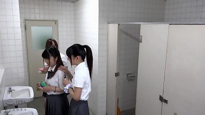 blend Of young tiny chinese teens In schoolgirl Uniform screwed By lecturers At School.