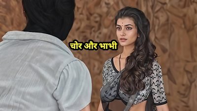 The Criminal Caught the Desi Bhabhi fingerblasting Her beaver and Then drilled Her