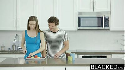 BLACKED Tali Dovas Boyfriend Lets her Try a Big Black Cock