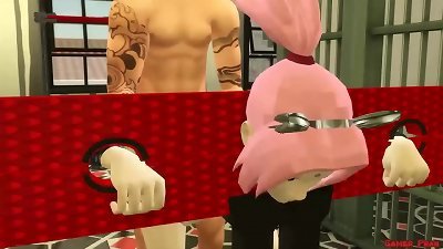 Sakura's Wedding Part three Naruto hentai sub wife Transformed into whore Ful bondage husband Prisoner and blubbering manga porn