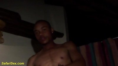 ugly hairy african mommy first three-way