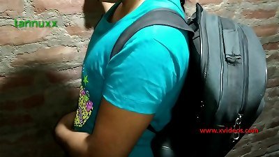 high school damsel pulverized little by techer teen India desi