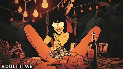 ADULT TIME - Bambi Fontaine's Midnight Stories - Candy's Explosive assfuck creampie