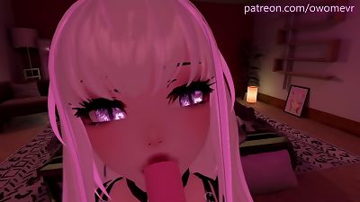 super-sexy pov oral pleasure in VRchat - with lewd screaming and ASMR Noises [VRchat Erp, 3d Hentai]
