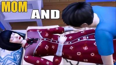 chinese mother And son-in-law After He Visits His mom Late At night To Fulfill His dream