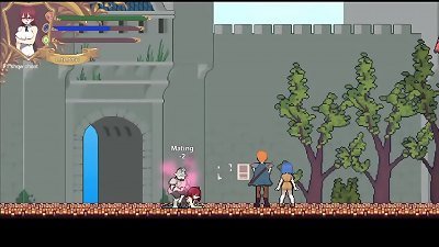 hentai game. Pretty girl seduces studs on the street.