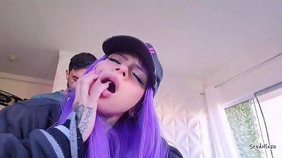 huge rump female asked to fill her cooch with spunk