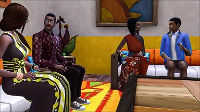 Indian family group lovemaking mother sonny father and daughter